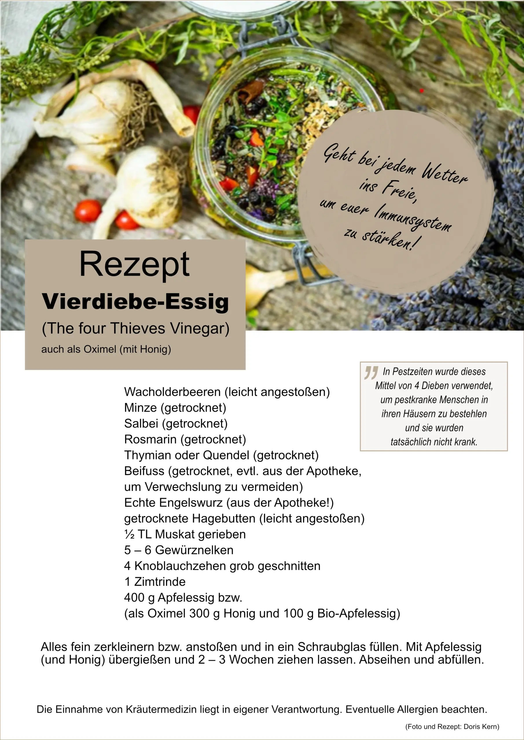 Rezept 4-Diebe-Essig